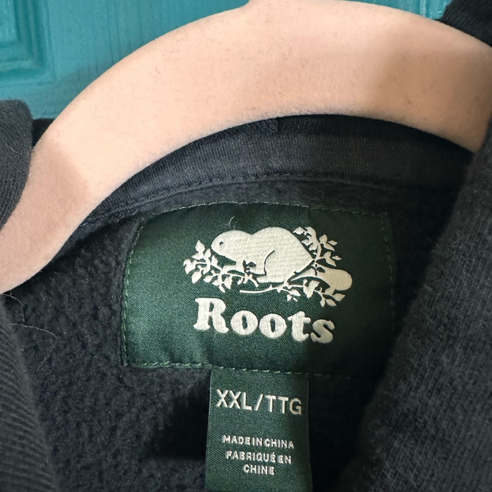 Roots Charcoal/black Hoodie with Black Logo - Picture 3 of 10